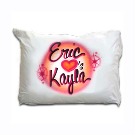 Couple's Airbrushed pillow case